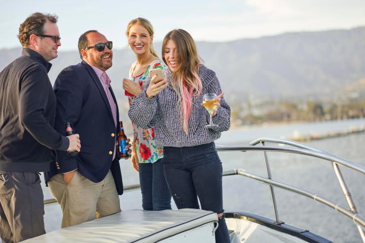 a group of people posing for the camera