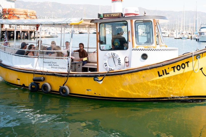 a small boat in a body of water